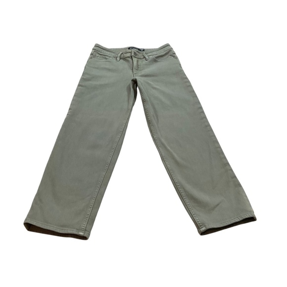 Athleta Flex Straight Crop Jeans Olive Green Size 6 Style 657558-00 - Picture 2 of 7